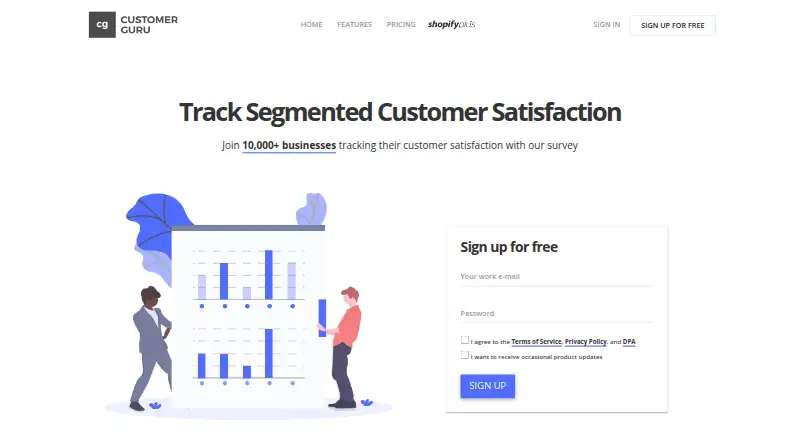 Customer.guru screenshot