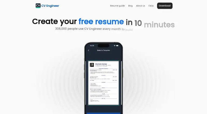 CV Engineer screenshot