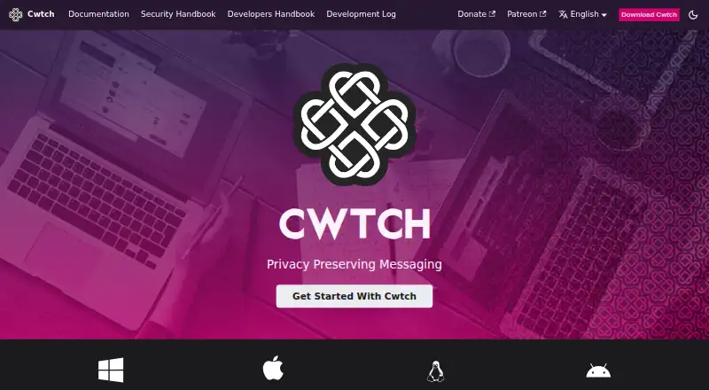 Cwtch screenshot