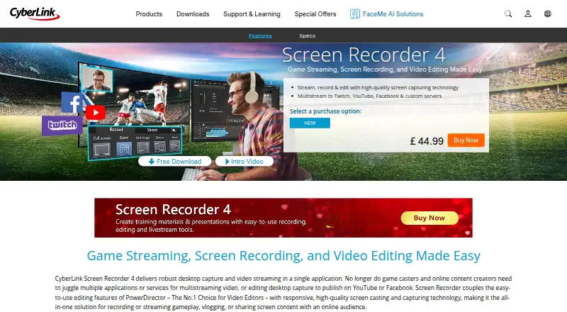 CyberLink Screen Recorder screenshot