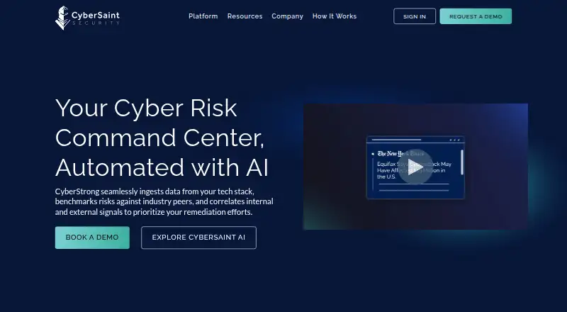 CyberSaint CyberStrong screenshot