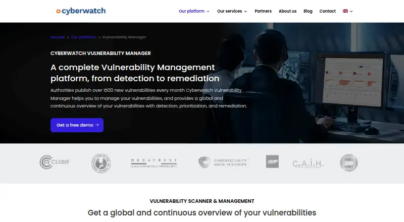 Cyberwatch Vulnerability Manager screenshot