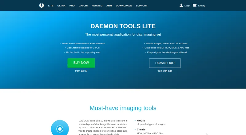 DAEMON Tools Lite screenshot