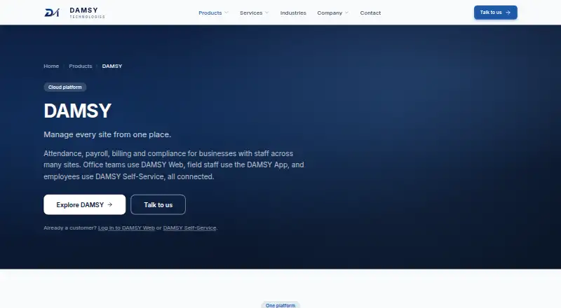 Damsy ERP Cloud screenshot