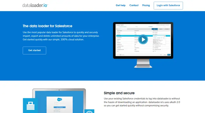 dataloader.io screenshot
