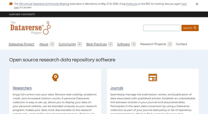 Dataverse screenshot