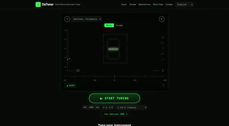 DaTuner Online screenshot