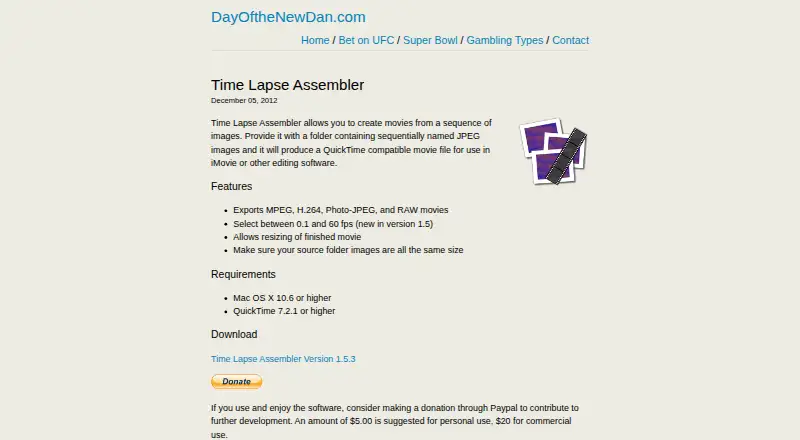 Time Lapse Assembler screenshot
