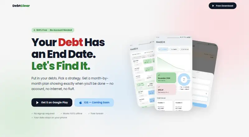 DebtClear screenshot