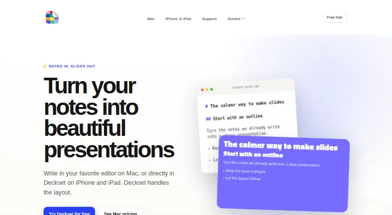 Deckset screenshot