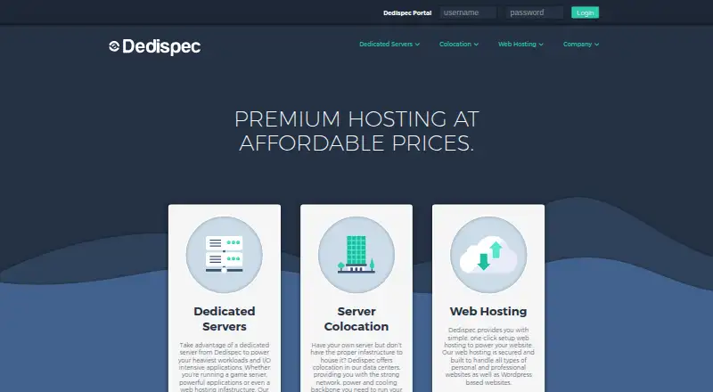 DediSpec screenshot