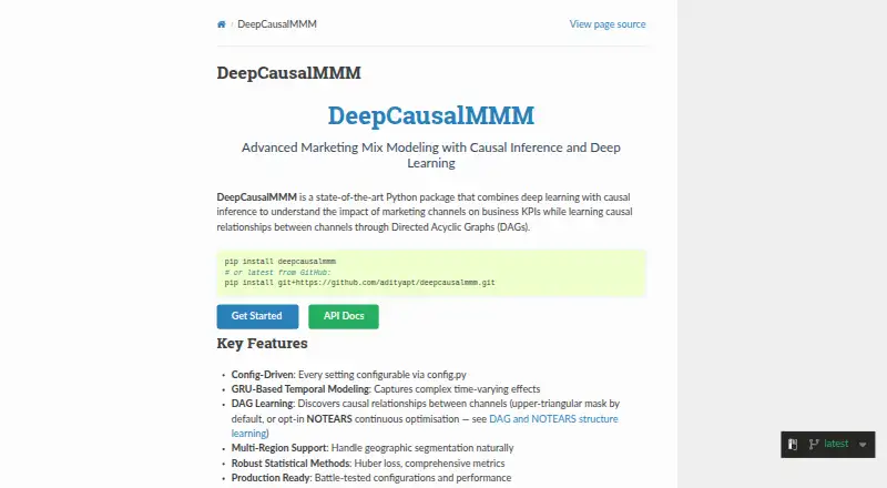 DeepCausalMMM screenshot