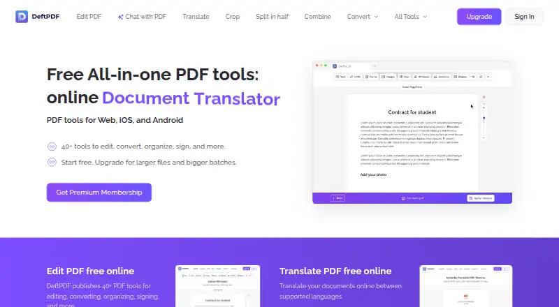 DeftPDF screenshot