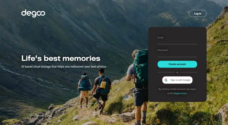Degoo screenshot