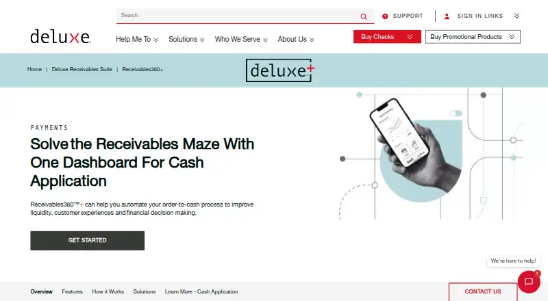 Deluxe Receivables360+ screenshot