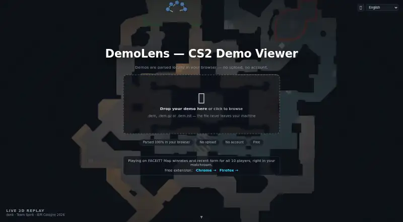 DemoLens screenshot