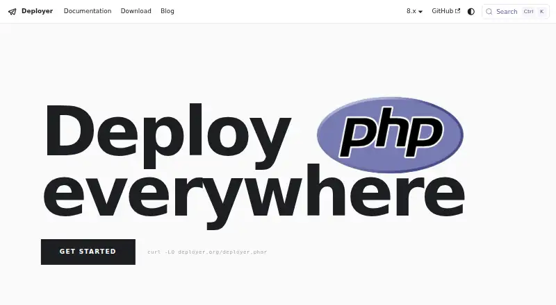Deployer screenshot