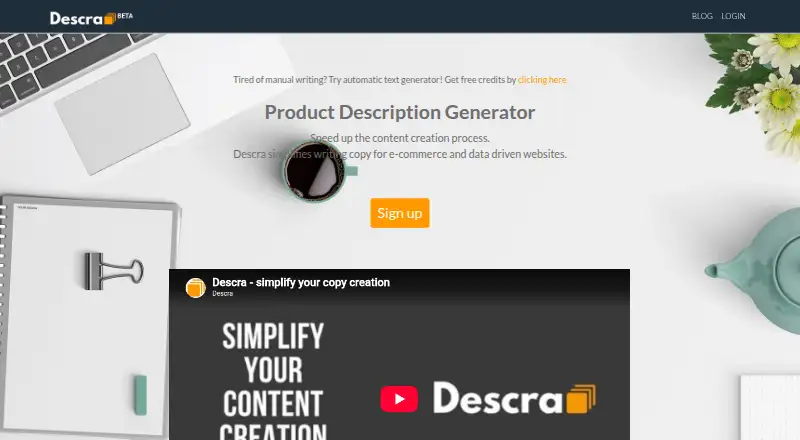 Descra screenshot