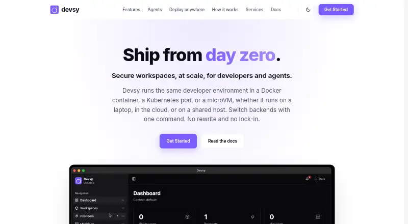 Devsy screenshot