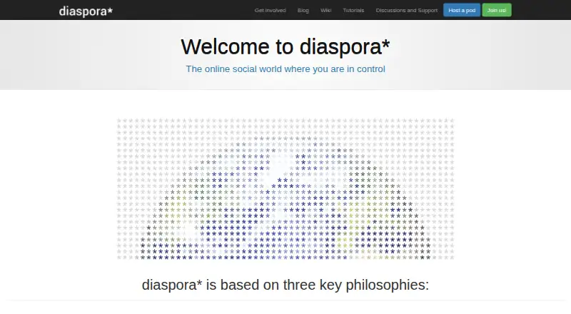 diaspora* screenshot