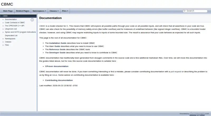 CBMC screenshot