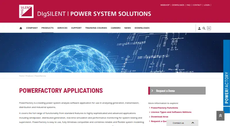 DIgSILENT PowerFactory screenshot