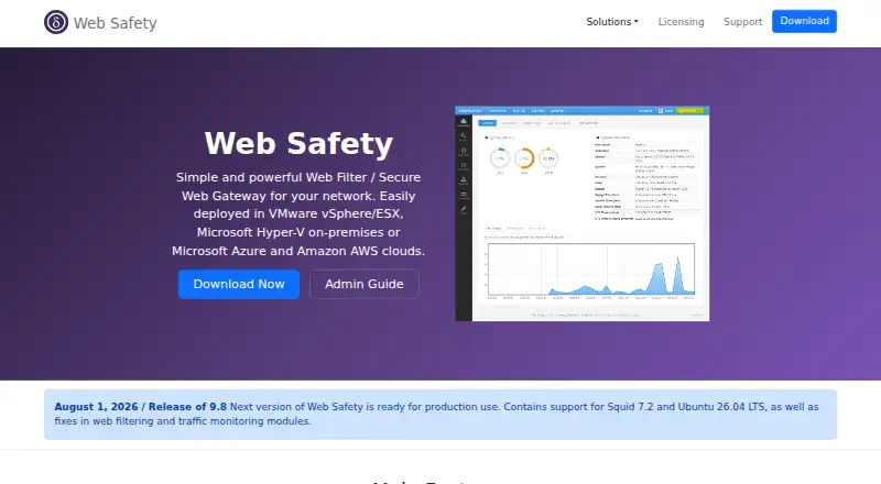 Diladele Web Safety screenshot