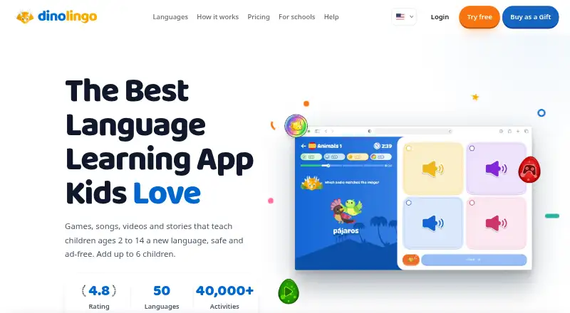 Dinolingo screenshot