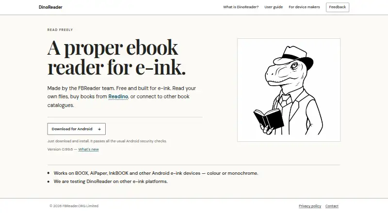 DinoReader screenshot