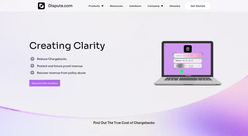 Dispute.com screenshot