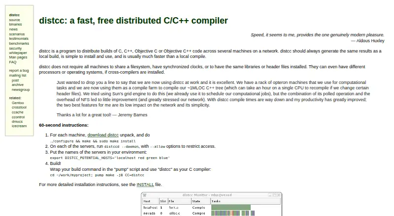 distcc screenshot