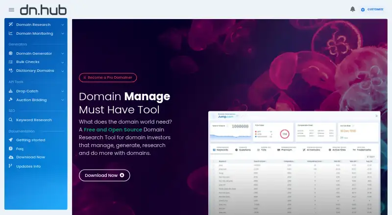 DnHub.io screenshot