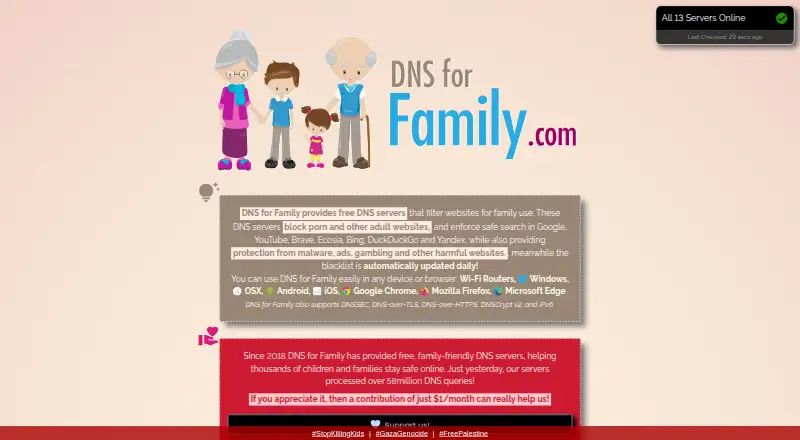 DNS for Family screenshot