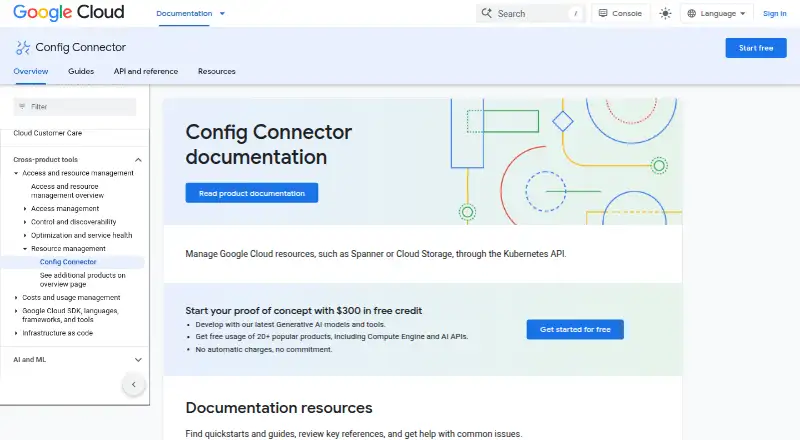 Google Config Connector screenshot