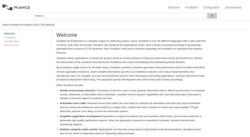 Nuance Vocalizer for Enterprise screenshot