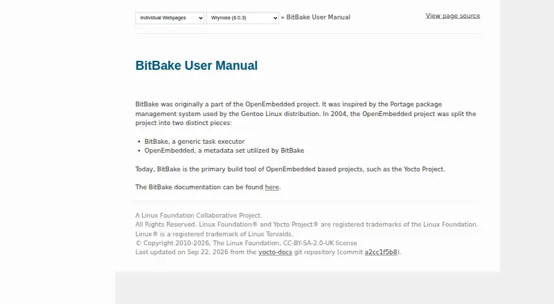 BitBake screenshot