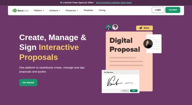 DocsCube Proposals screenshot