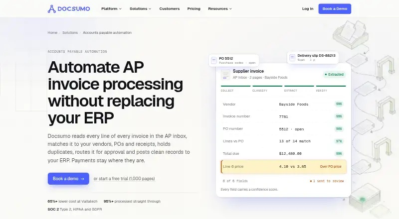 Docsumo Accounts Payable screenshot