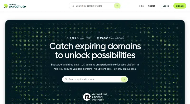 Domain Parachute screenshot