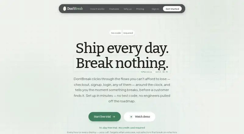 DontBreak screenshot