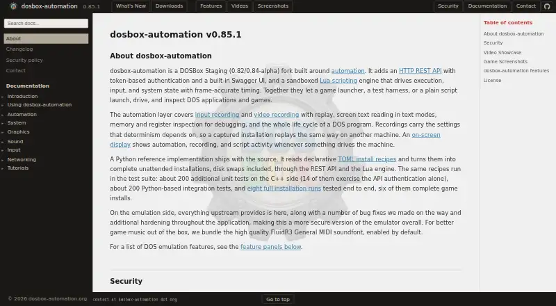 dosbox-automation screenshot