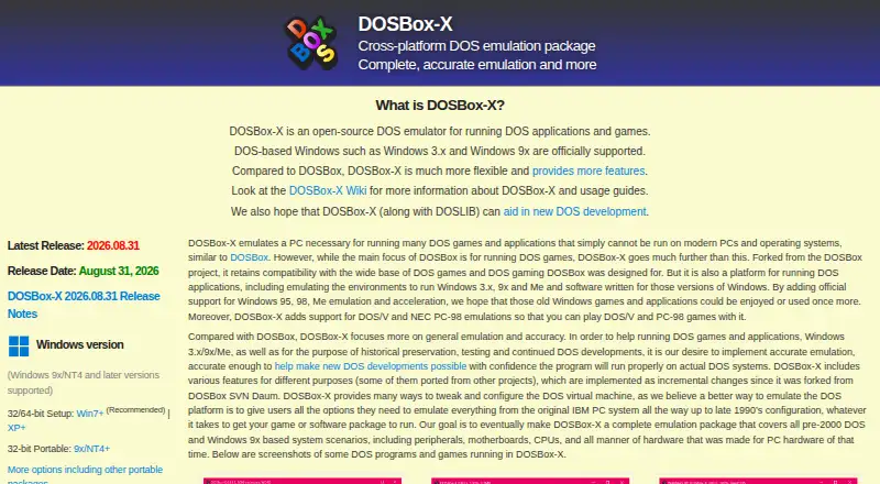 DOSBox-X screenshot