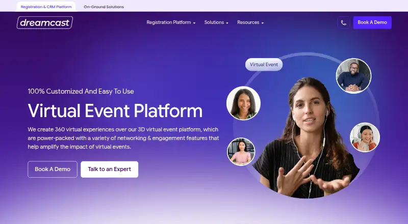 Dreamcast Virtual Event Platform screenshot