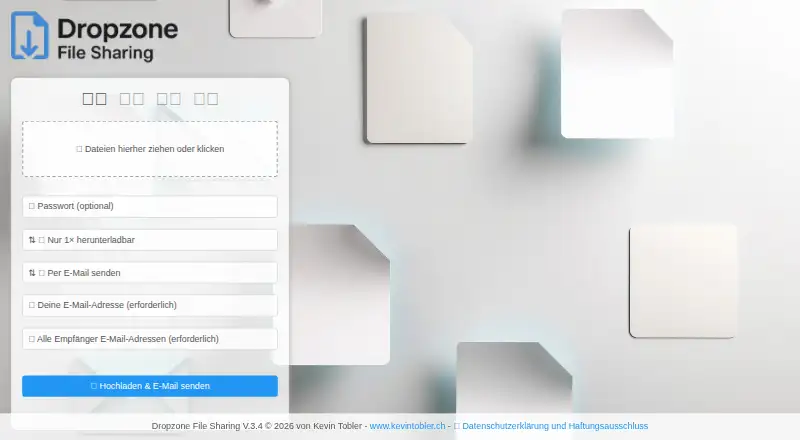 Dropzone File Sharing screenshot