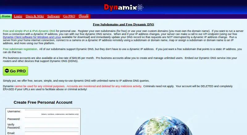 Dynamix screenshot