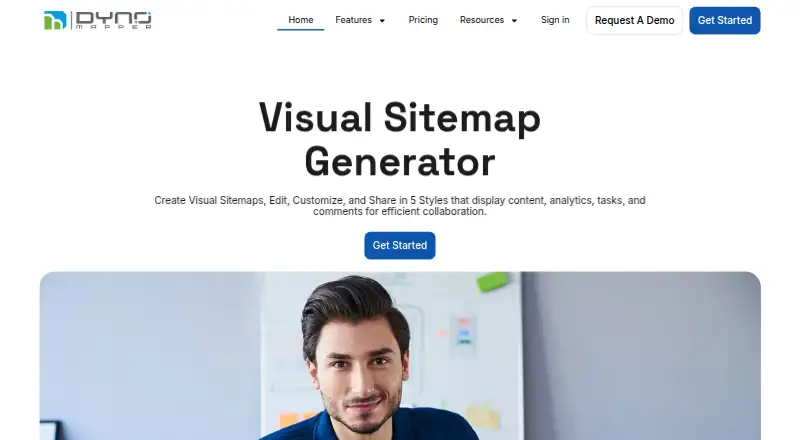 DYNO Mapper Website Accessibility screenshot