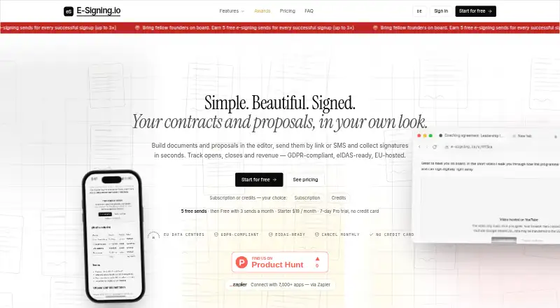 E-Signing.io screenshot