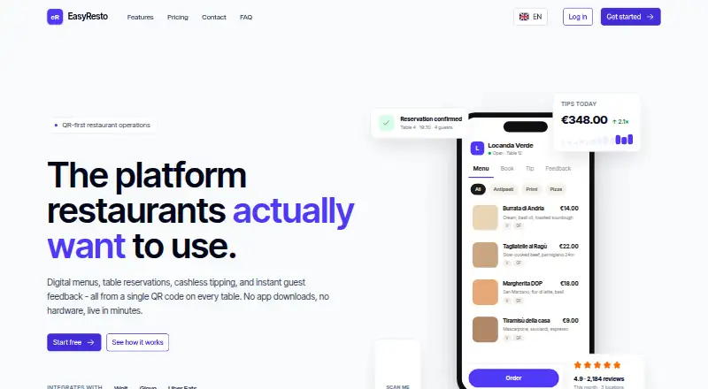 EasyResto screenshot
