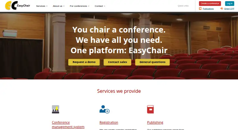 EasyChair screenshot