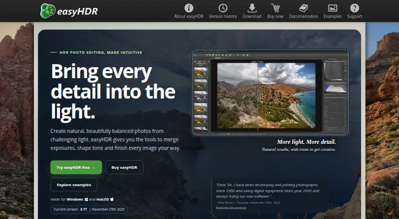 easyHDR screenshot